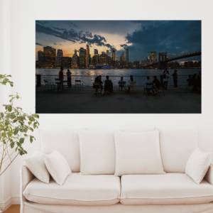 Sonnenuntergang Skyline, New York, Foto Datei, Abmessung nach Wunsch, max. Höhe 106,79 cm x Breite 189,79 cm Bild 1