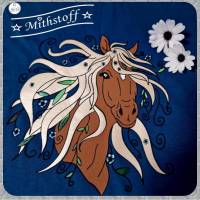 Plotterdatei - Blumenpferd Misty - SVG - DXF - Datei - Mithstoff - Pferd Bild 4