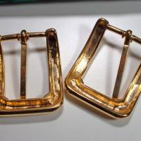 2 Gürtelschnallen 30mm goldfarben, klassisch, Gürtelschließen, Schnallen, Metallschnallen, Bild 2