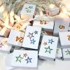 10 Mini-Schachteln Geschenkverpackung Basteln DIY, Adventskalender Schachteln, weiß, Mini Schiebeschachtel Bild 4