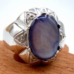 925 Silber Designer Ring mit Chalcedon RG67 Bild 3
