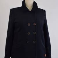 Damen Mantel Jacke | Dunkelblau bis Schwarz | Bild 4
