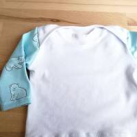 Baby Frühchen Strampler, Gr 46/48 mit Shirt , Reborn Baby, Handgefertigt aus Jersey für Frühchen Babys Bild 3