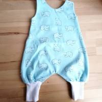 Baby Frühchen Strampler, Gr 46/48 mit Shirt , Reborn Baby, Handgefertigt aus Jersey für Frühchen Babys Bild 6
