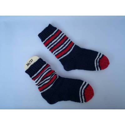 handgestrickte Socken Gr.36/37