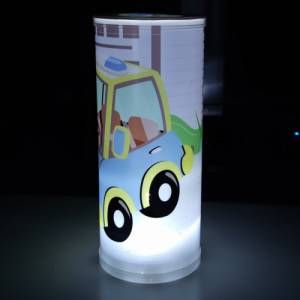 Nachtlicht personalisiert Nachttischlampe Polizei Auto Bild 3