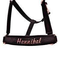 Halfter Shetty "Hannibal"~schwarz-roségold * personalisierbar Bild 1