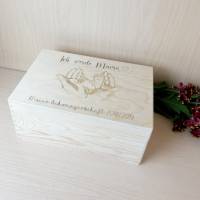 Erinnerungsbox Schwangerschaft, Personalisierte Erinnerungsbox aus Holz, Ich werde Mama Bild 2