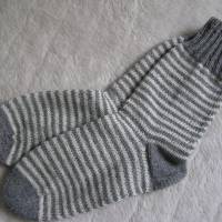 Socken - Gr. 43 - handgestrickte Männersocken