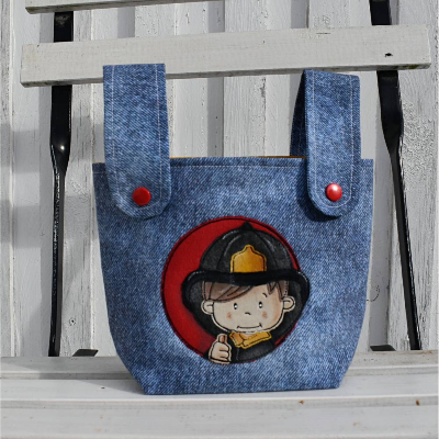 Lenkertasche für Laufrad, Rädchen, ... Feuerwehrmann