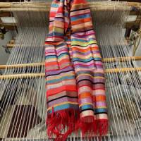 Kunterbunt... ein gute Laune Schal aus Agavengarn  und Baumwolle Bild 1