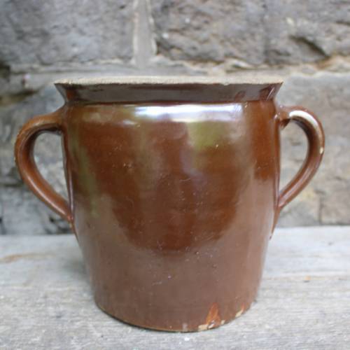 antiker Keramiktopf Steiguttopf Schmalztopf Fetttopf Pflanztopf Bunzlau Keramik 20er Jahre