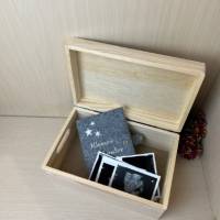 Erinnerungsbox Schwangerschaft, Personalisierte Erinnerungsbox aus Holz, Ich werde Mama Bild 6
