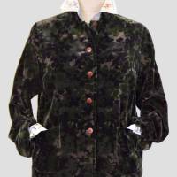 Damen Camouflage Kurz Jacke schwarz/grün Bild 1
