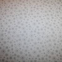 12,50 EUR/m Baumwollstoff Schneeflocken silber auf weiß Weihnachten Silberdruck Webware 100% Baumwolle Bild 3