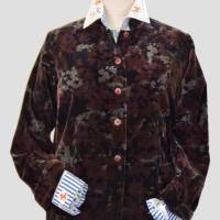 Damen Camouflage Kurz Jacke schwarz/braun Bild 1
