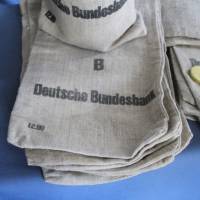 alter Geldsack Deutsche Bundesbank Vintage Beutel Bild 4