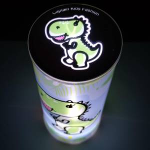 Nachtlicht Dino personalisiert Name Nachttischlampe Kind Nachtlampe Dinosaurier Lampe Notlicht Geschenk Bild 1