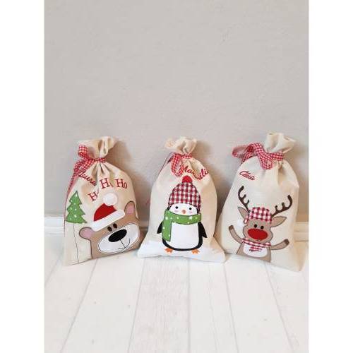Süßes Nikolaussäckchen mit Namen, personalisiert, Nikolausbeutel
