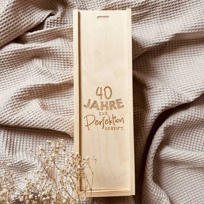 Individuelle Weinbox mit Gravur | Geschenkidee zum Geburtstag