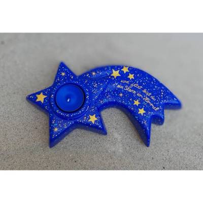 Teelicht STERNSCHNUPPE Dot Painting 