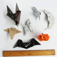 Set Origami Halloween Deko Upcycling 3er bis 11er-Sets Bild 2