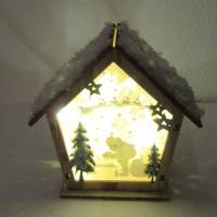 Lichterhaus - Weihnachtsdeko mit LED Bild 6
