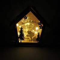 Lichterhaus - Weihnachtsdeko mit LED Bild 8