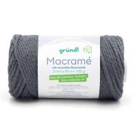 Gründl Macramee-Garn Baumwolle/ Polyester recycelt 330 g beige gelb dunkelbeige oder grau Bild 8
