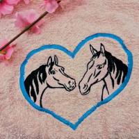 Stickdatei "Zwei Pferde mit Herz" in 3 verschiedenen Größen Bild 5