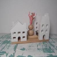 Deko-Lichterhäuser und Mini-Vase Bild 4