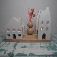 Deko-Lichterhäuser und Mini-Vase Bild 7