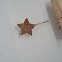 Weihnachtliche Holztafel mit Stern Bild 6