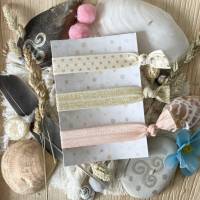 Summer Pastel - Bunte Elastikbänder im Set mit Quaste, Perle oder ohne Accessoire Bild 3