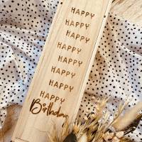 Weinbox aus Holz zum Geburtstag | Geschenkideen zum Geburtstag | individuelle Weinkiste als Geschenk Bild 5