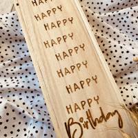 Weinbox aus Holz zum Geburtstag | Geschenkideen zum Geburtstag | individuelle Weinkiste als Geschenk Bild 6