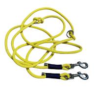 Leine Halsband Set verstellbar, gelb, dunkelblau, ab 17 cm Halsumfang Bild 3