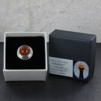 Karneol Ring orange Silber verstellbare Ringschiene Gr. 55-66 Bild 2