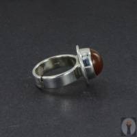Karneol Ring orange Silber verstellbare Ringschiene Gr. 55-66 Bild 5