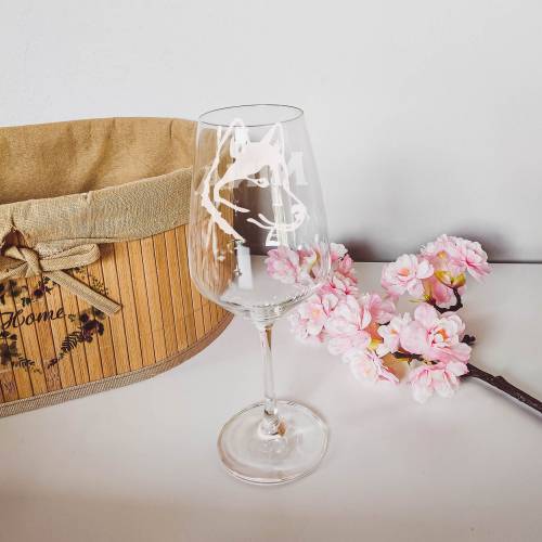 Personalisiertes Weinglas mit Name und Husky Motiv | Trinkglas mit Namen | Geschenke für Hundeliebhaber