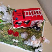 Geldgeschenk Feuerwehr zur Hochzeit Geschenkidee Hochzeitsreise Bild 2