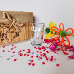 Personalisiertes Trinkglas für Kinder mit Namen und Motiv | Kinderglas mit Gravur | Kindergeschirr Koala Bär Bild 2