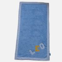 Handtuch, Frottee hellblau mit Namen Bild 1