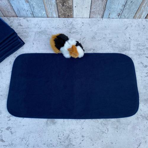 DiBi's PipiPad* 10-Set urindichte formstabile PipiPads (Gr. B) 34x68 "Dunkelblau " Fleecehaltung Meerschwein