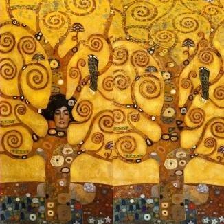 Panel Baumwolljersey Gustav Klimt - Der Lebensbaum  Oeko-Tex Standard 100 (1 Stück/ 37,95€) Bild 1