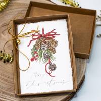 Geschenkbox MERRY CHRISTMAS | Geldgeschenk Weihnachten | Weihnachtsgeschenk | Wunscherfüller Box | Gutscheinverpackung Bild 3