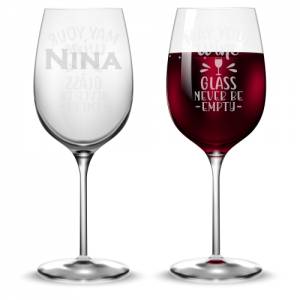 Personalisiertes Weinglas mit Name und Spruch Gravur | Lustiges Weinglas mit Namen | Geschenke mit Wunschgravur Bild 2