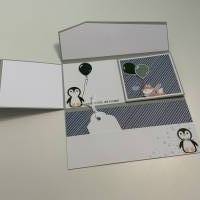 Grußkarte / Glückwunschkarte zu verschiedensten Anlässen für Tickets / Eintrittskarten, Pinguine zum Geburtstag Bild 4