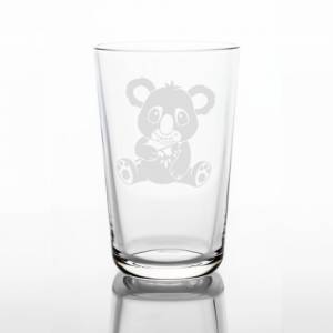 Personalisiertes Trinkglas für Kinder mit Namen und Motiv | Kinderglas mit Gravur | Kindergeschirr Koala Bär Bild 3
