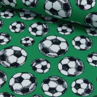 Jersey  Stoff  Kinderstoff  Fußball  Fußbälle  Grün Bild 1
